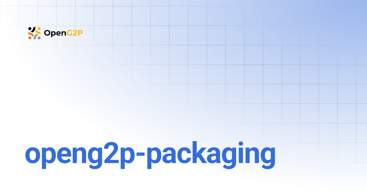 openg2p-packaging | 1.2 | OpenG2P Docs