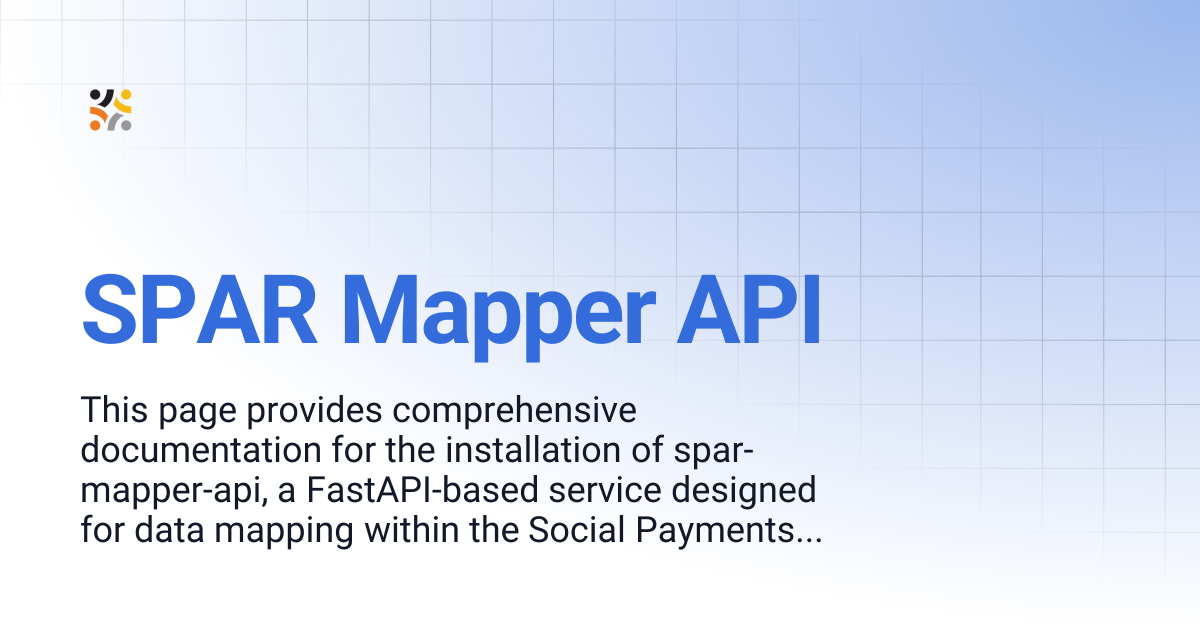 SPAR Mapper API | 1.3 | OpenG2P Docs