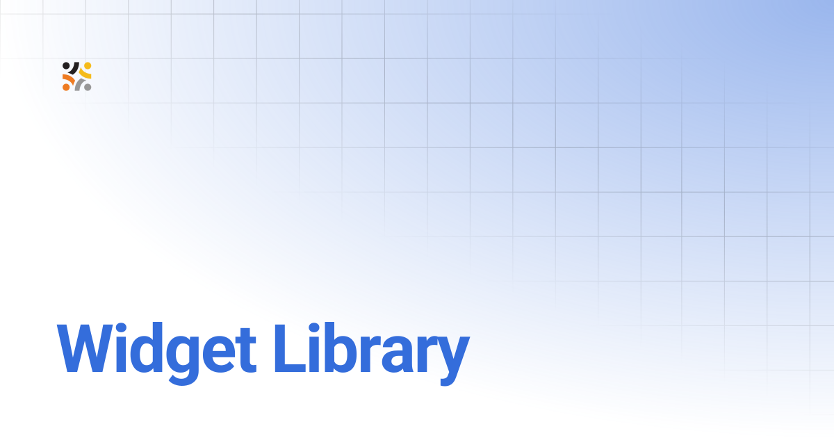 Widget Library | OpenG2P Docs